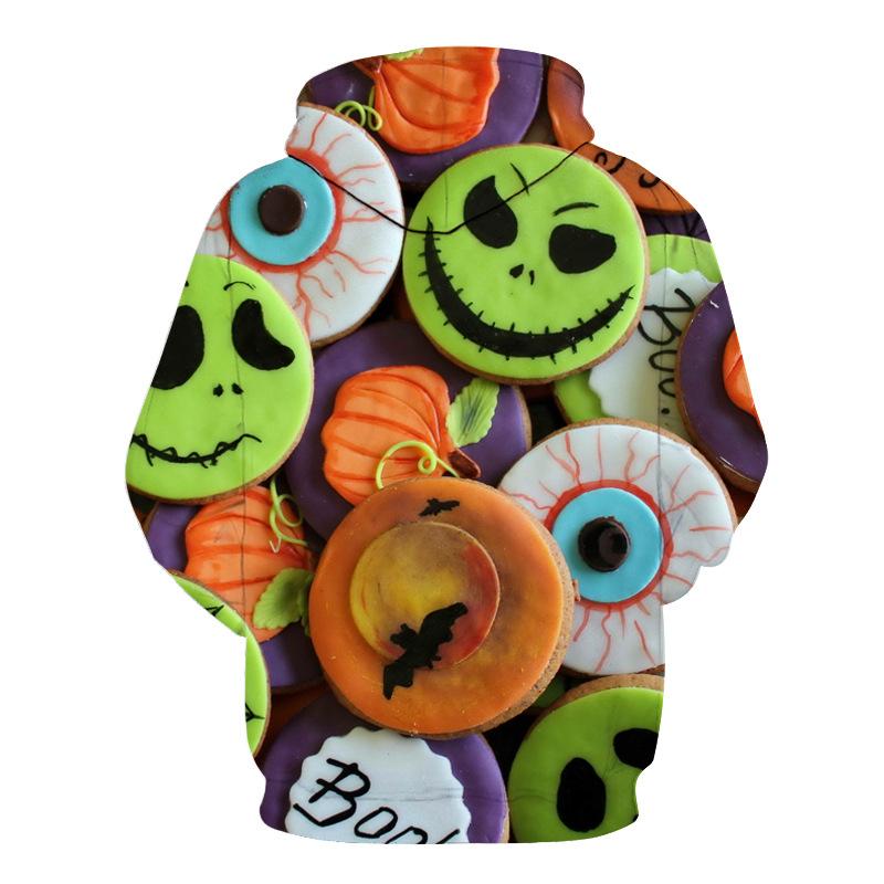 Lovely 3D Pumpkin Halloween Pullover Hoodies-STYLEGOING