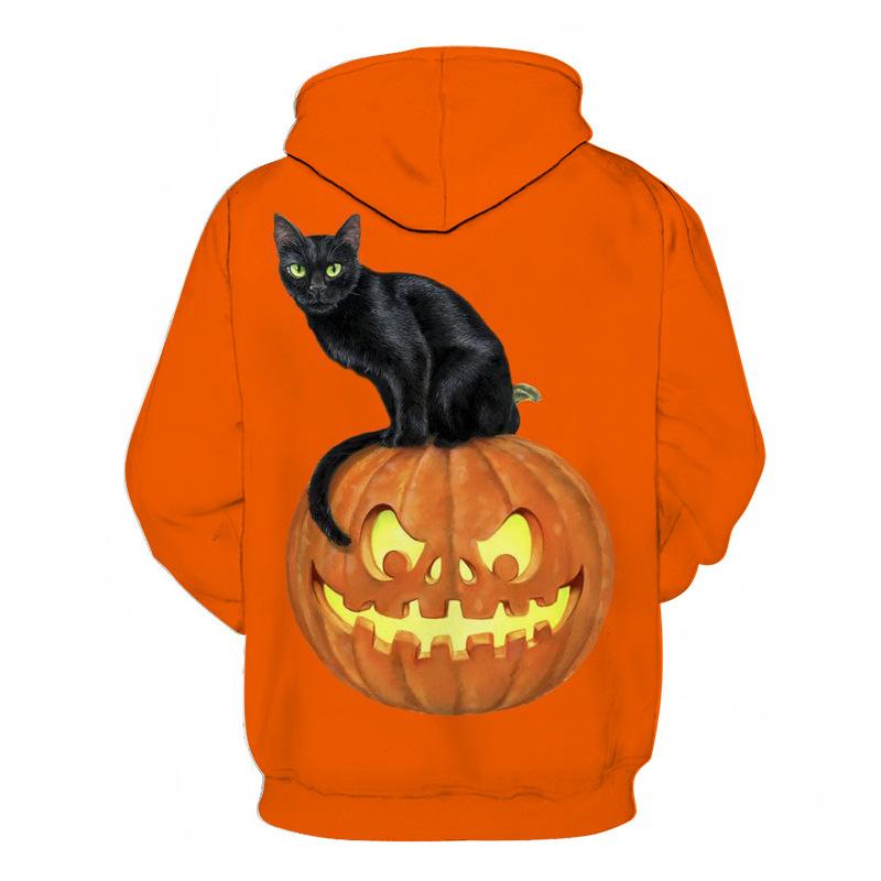 Lovely 3D Pumpkin Halloween Pullover Hoodies-STYLEGOING