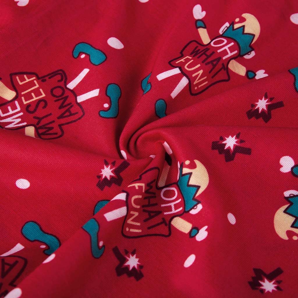 Christmas Parent-Child Hoodies Jumpsuits Pajamas
