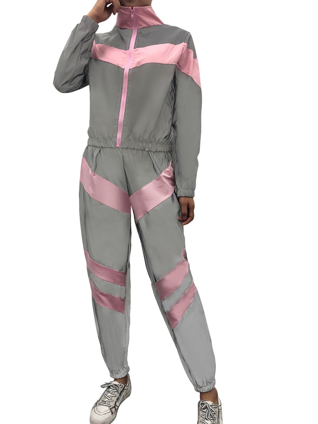 Summer Reflective Two Pieces Sportswear for Women