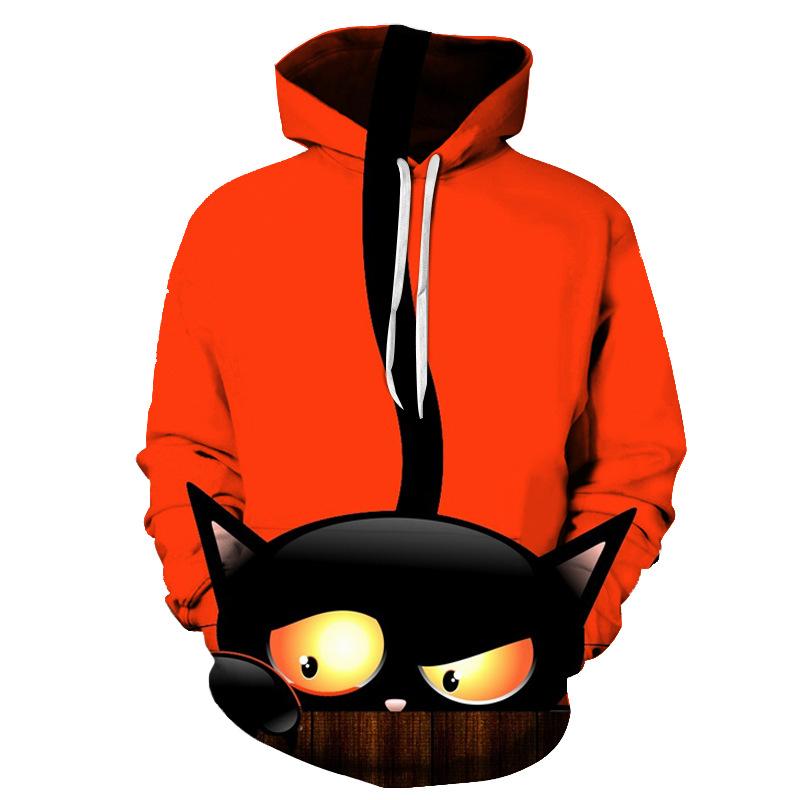 Lovely 3D Pumpkin Halloween Pullover Hoodies-STYLEGOING