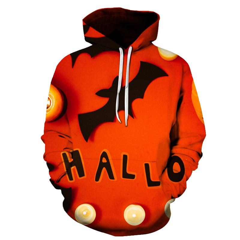 Lovely 3D Pumpkin Halloween Pullover Hoodies-STYLEGOING