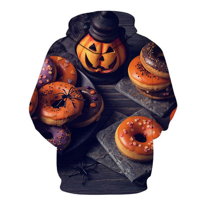 Lovely 3D Pumpkin Halloween Pullover Hoodies-STYLEGOING