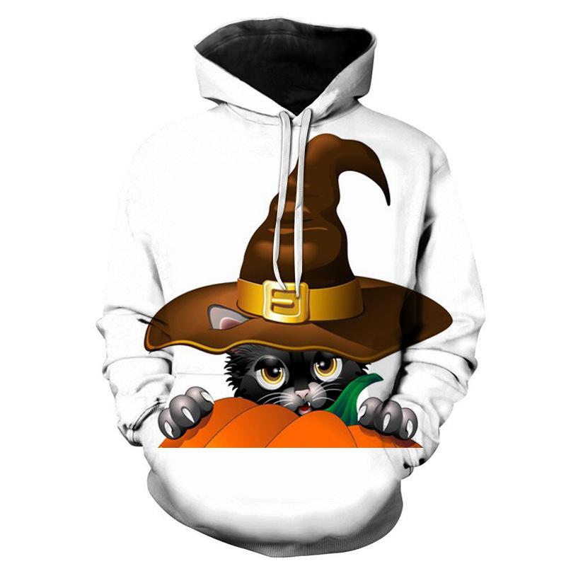 Lovely 3D Pumpkin Halloween Pullover Hoodies-STYLEGOING