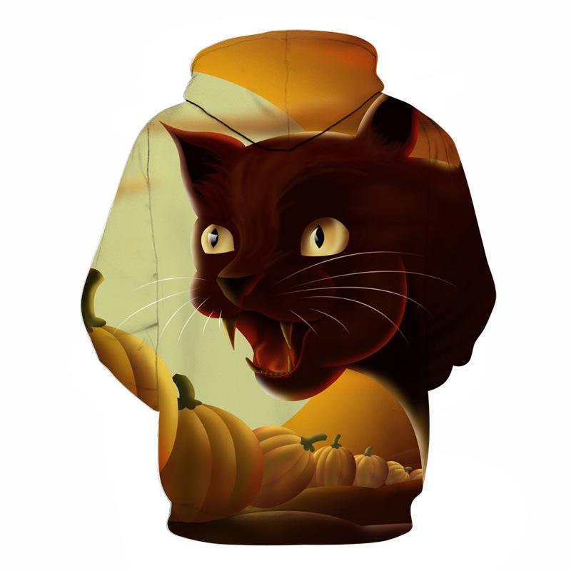 Lovely 3D Pumpkin Halloween Pullover Hoodies-STYLEGOING