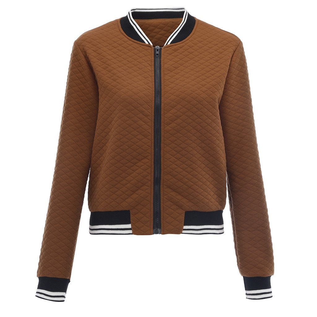 Women Fashion Baseball Short Overcoat-STYLEGOING