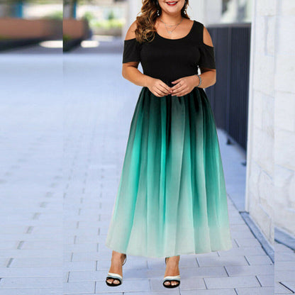 Women Plus Sizes Party Long Dresses