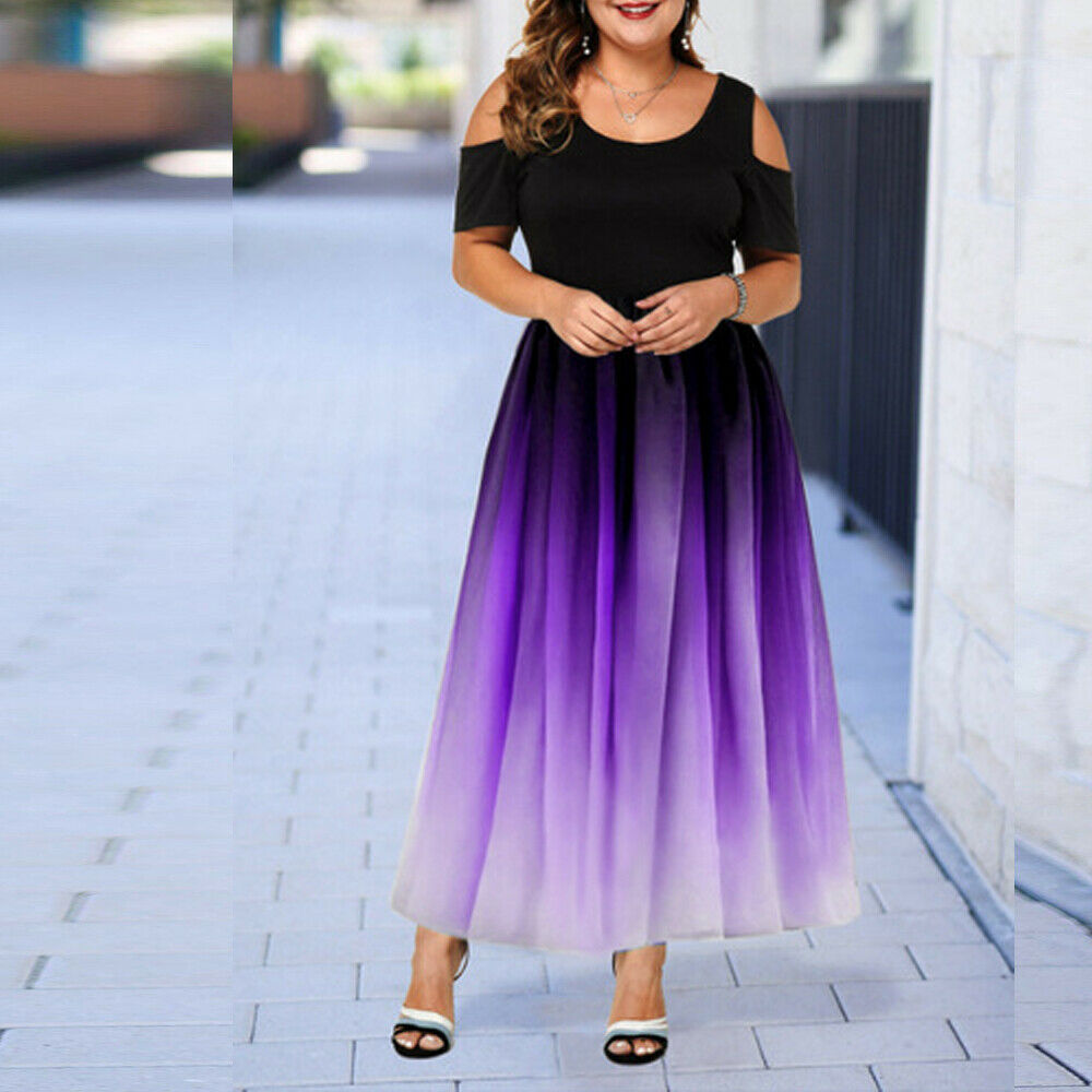 Women Plus Sizes Party Long Dresses