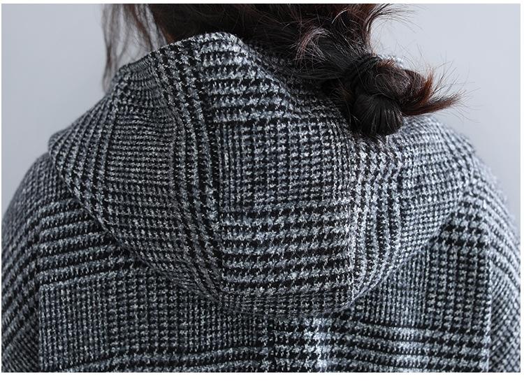 Women Plus Sizes Woolen Winter Coat-STYLEGOING