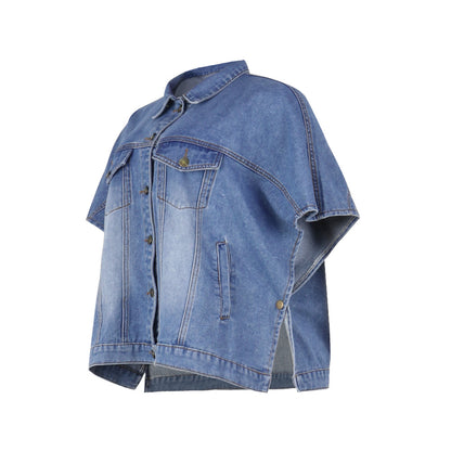 Casual Women Irregular Denim Vest