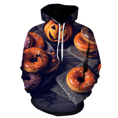 Lovely 3D Pumpkin Halloween Pullover Hoodies-STYLEGOING