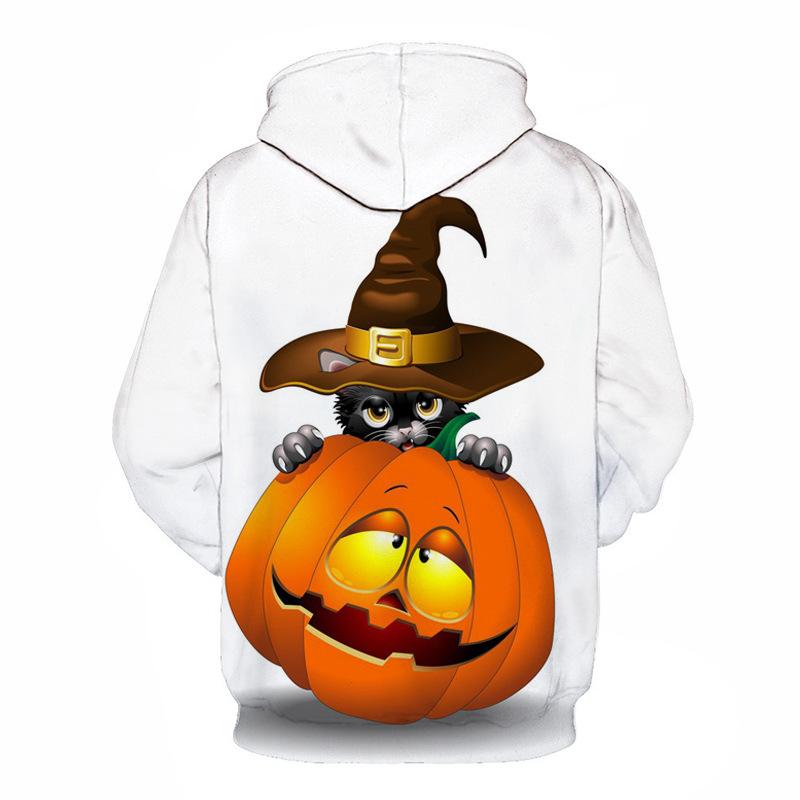 Lovely 3D Pumpkin Halloween Pullover Hoodies-STYLEGOING