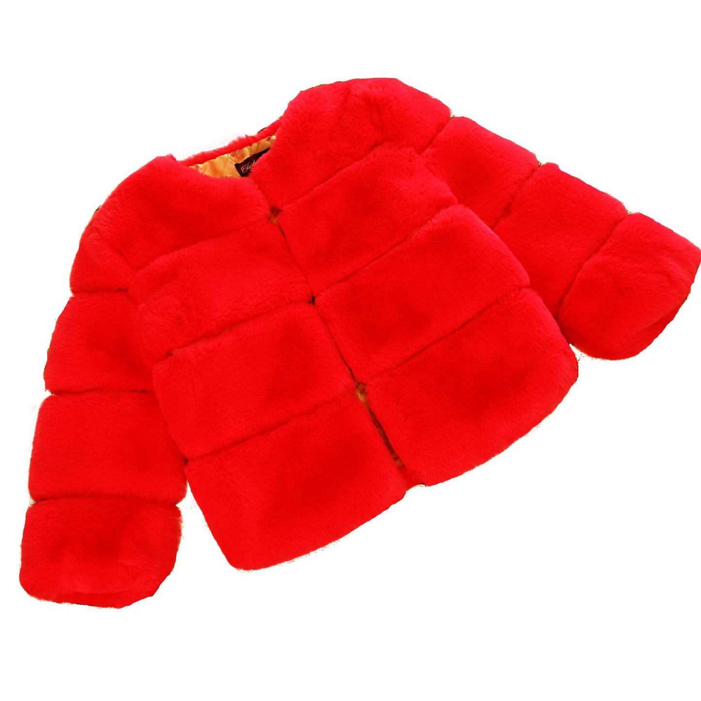 Warm Winter Artificial Fur Overcoats for Kids