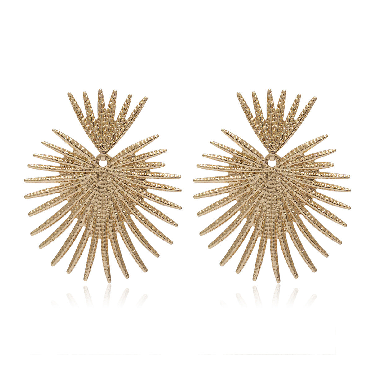 Women Sweethear Geometry Pattern Earrings