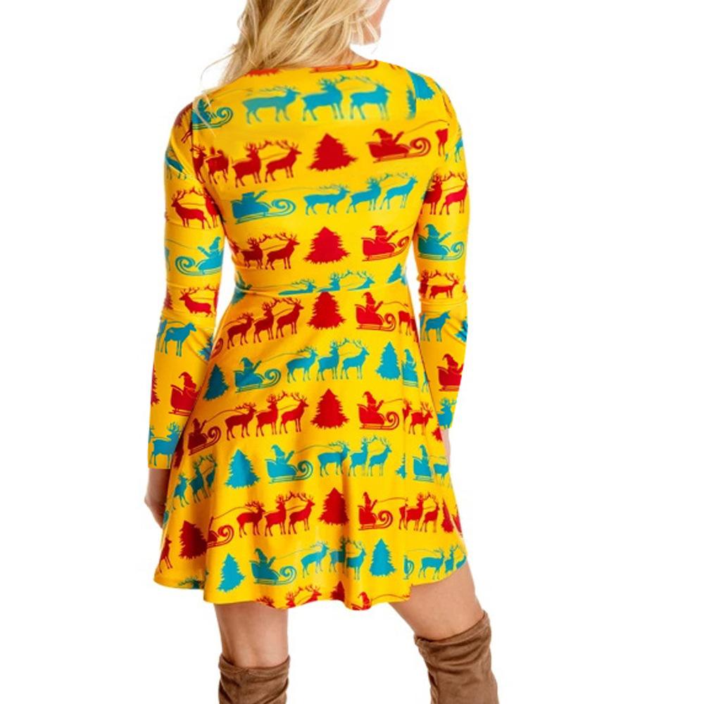 Winter Christmas Style Long Sleeves Dresses-STYLEGOING