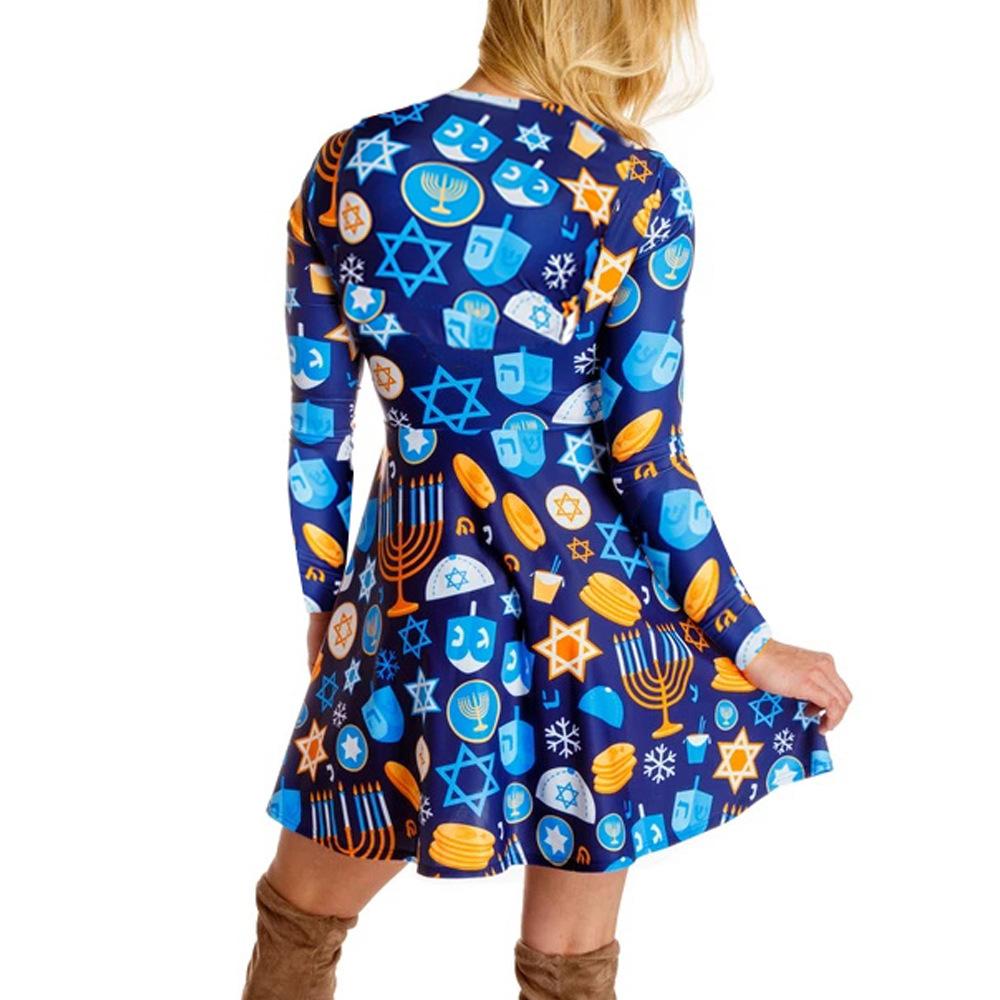 Winter Christmas Style Long Sleeves Dresses-STYLEGOING