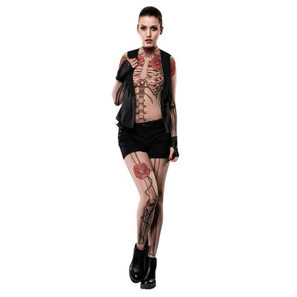 Holloween Horrible Human Skeleton Cosplay Jumpsuits-STYLEGOING