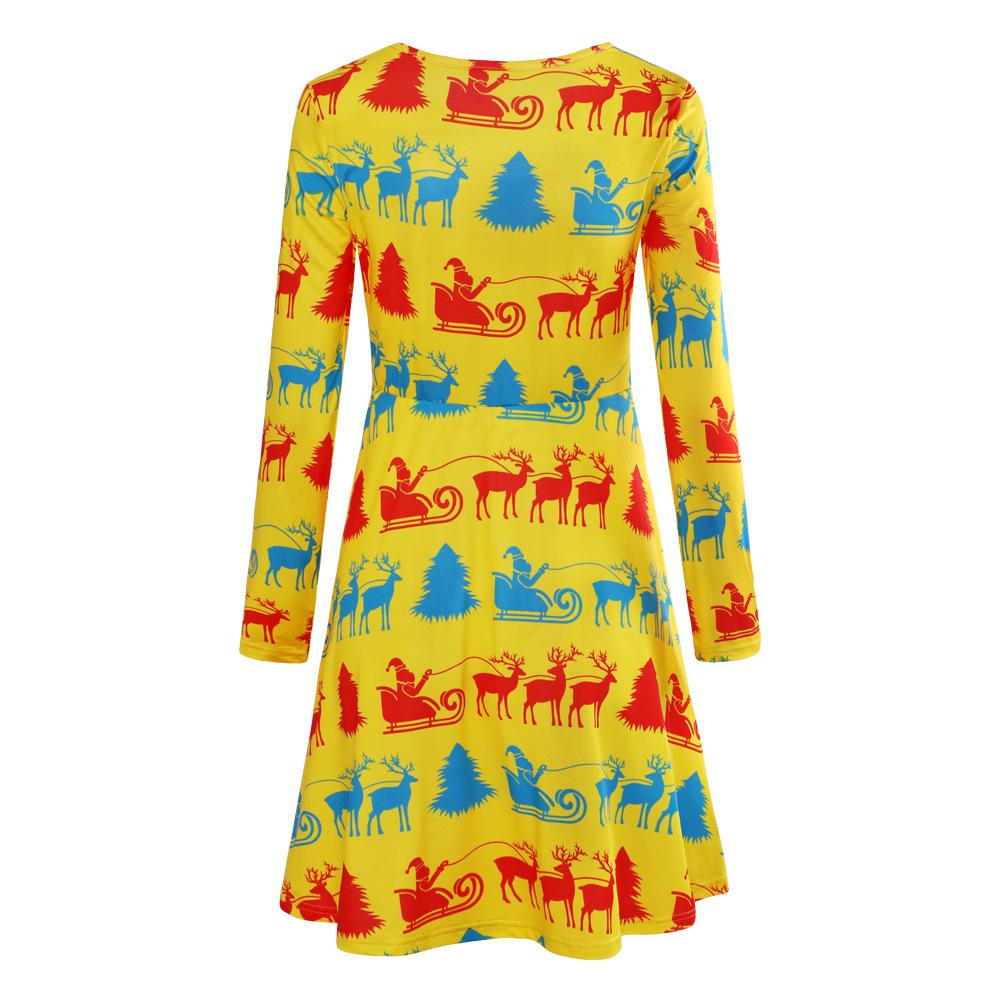 Winter Christmas Style Long Sleeves Dresses-STYLEGOING