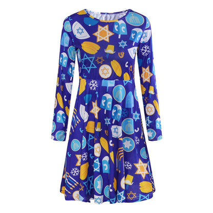 Winter Christmas Style Long Sleeves Dresses-STYLEGOING