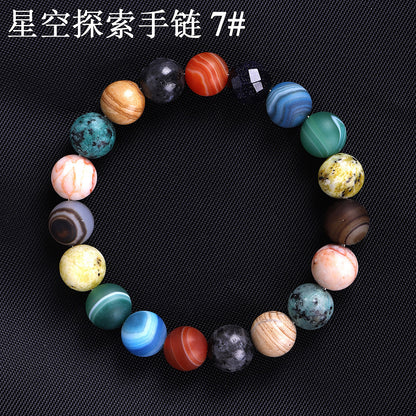 Solar System Sky String Beads Women Bracelets
