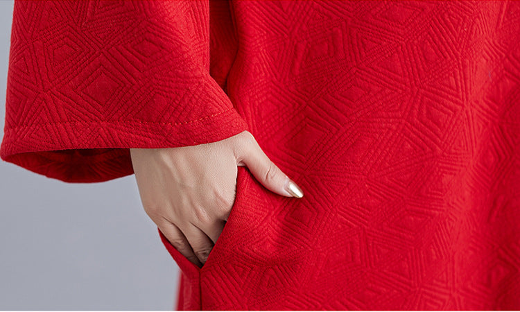 Vintage Plus Sizes Long Overcoat