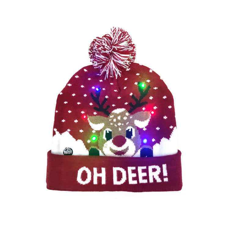Merry Christmas Knitted Colorful Hats for Kids&Adult