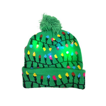 Merry Christmas Knitted Colorful Hats for Kids&Adult