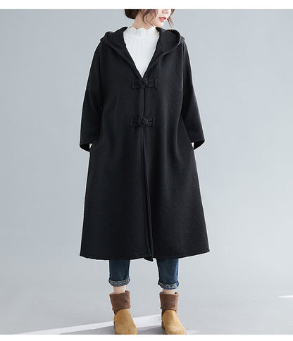 Vintage Plus Sizes Long Overcoat