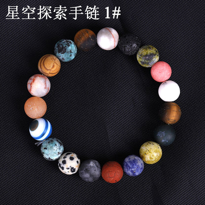 Solar System Sky String Beads Women Bracelets