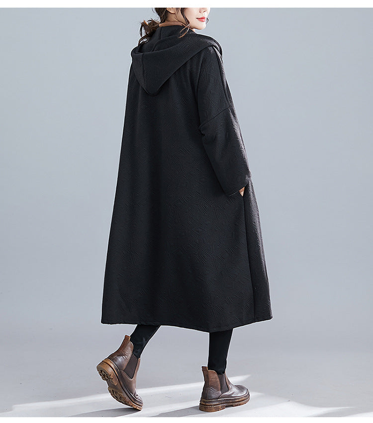 Vintage Plus Sizes Long Overcoat