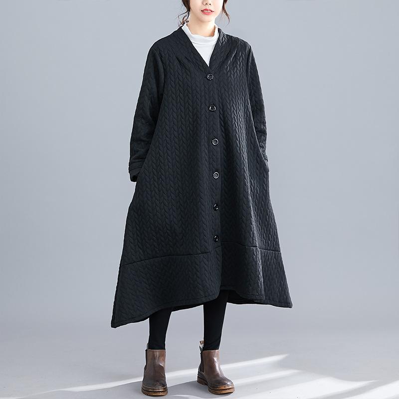 Women Plus Size Winter Knitting Overcoat-STYLEGOING