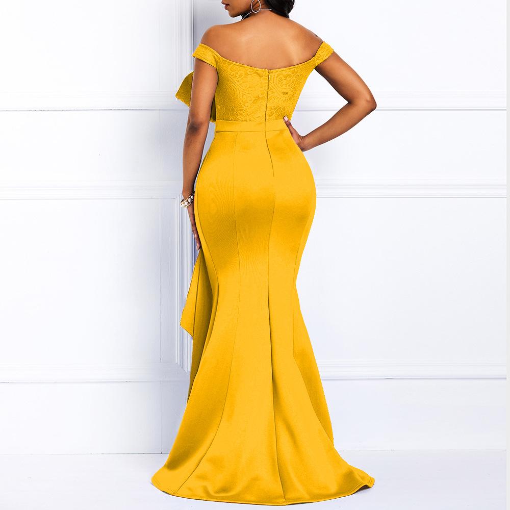Sexy Off The Shoulder Lace Jewelry Bodycon Party Dresses-STYLEGOING