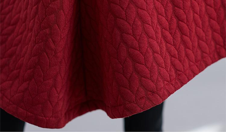 Women Plus Size Winter Knitting Overcoat-STYLEGOING