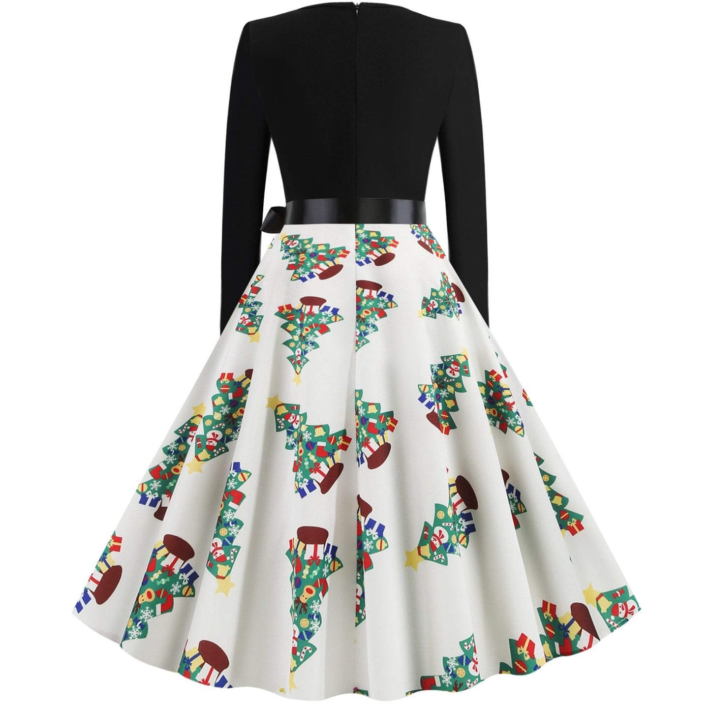Merry Christmas Women Long Sleeves Winter Dresses-STYLEGOING