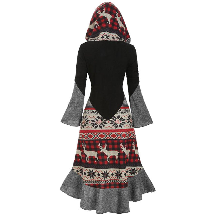 Vintage Christmas Long Sleeves Shirt Dresses