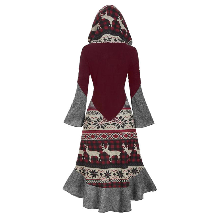 Vintage Christmas Long Sleeves Shirt Dresses