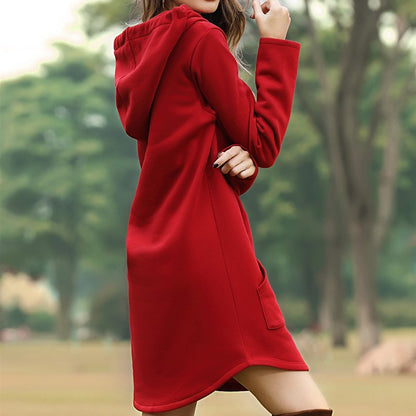 Christmas Long Sleeves Women Hoodies Dresses