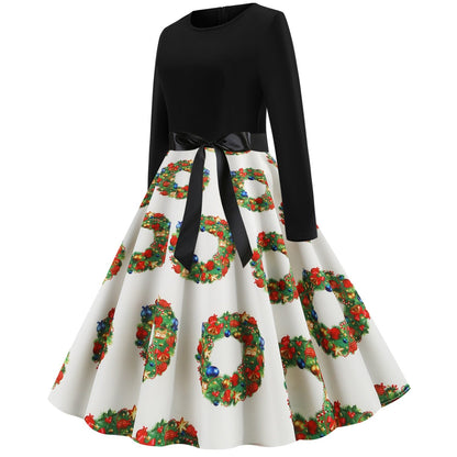 Merry Christmas Women Long Sleeves Winter Dresses-STYLEGOING