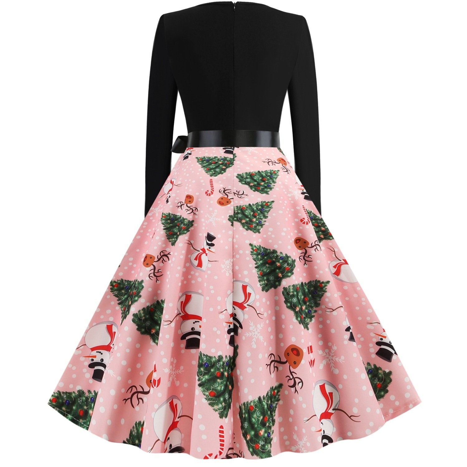 Merry Christmas Women Long Sleeves Winter Dresses-STYLEGOING