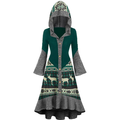 Vintage Christmas Long Sleeves Shirt Dresses