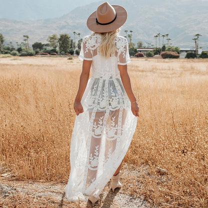 Sexy Lace Summer Beach Bikini Cover Ups