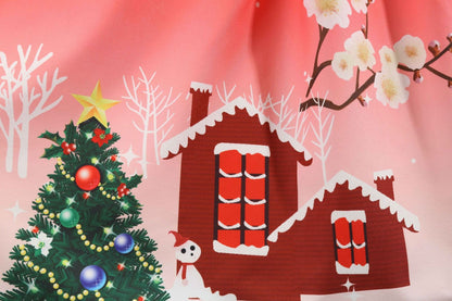Christmas Vintage Round Neck Women Dresses-STYLEGOING