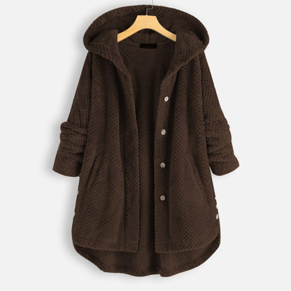 Casual Women Velvet Puls Sizes Hoodies Overcoat