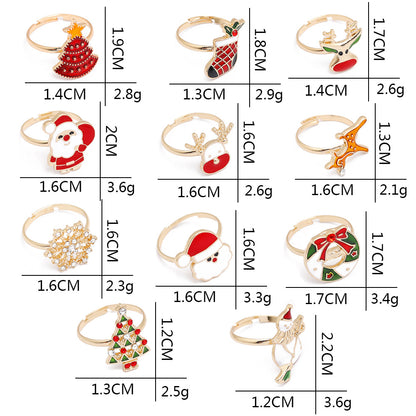 Merry Christmas Design Rings for Kids&Adult