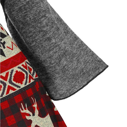 Vintage Christmas Long Sleeves Shirt Dresses