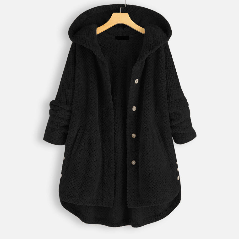 Casual Women Velvet Puls Sizes Hoodies Overcoat
