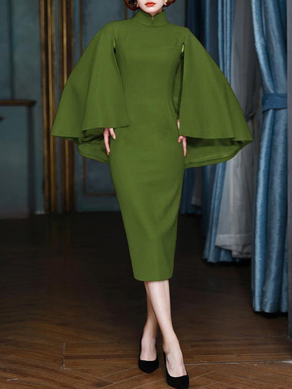 Plus Sizes Sexy Bodycon Midi Party Dresses-STYLEGOING