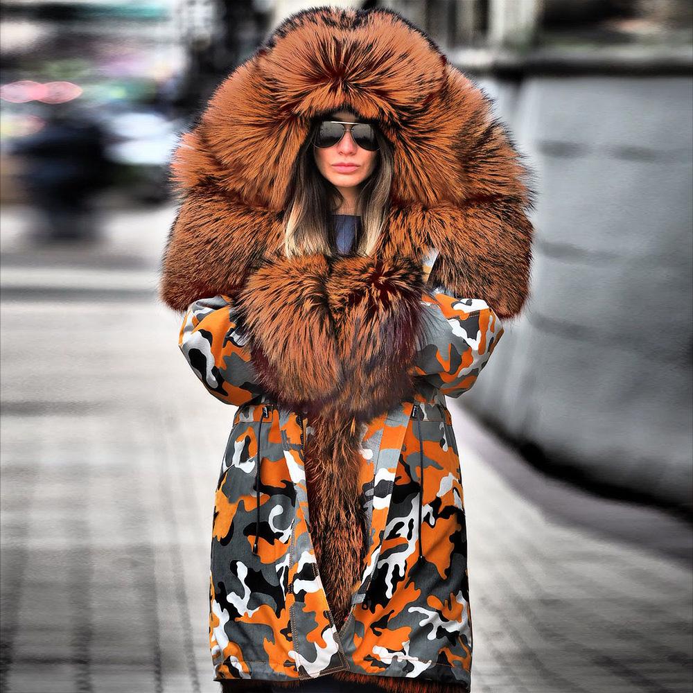 Winter Fleece Lined Fur Collar Overcoat-STYLEGOING