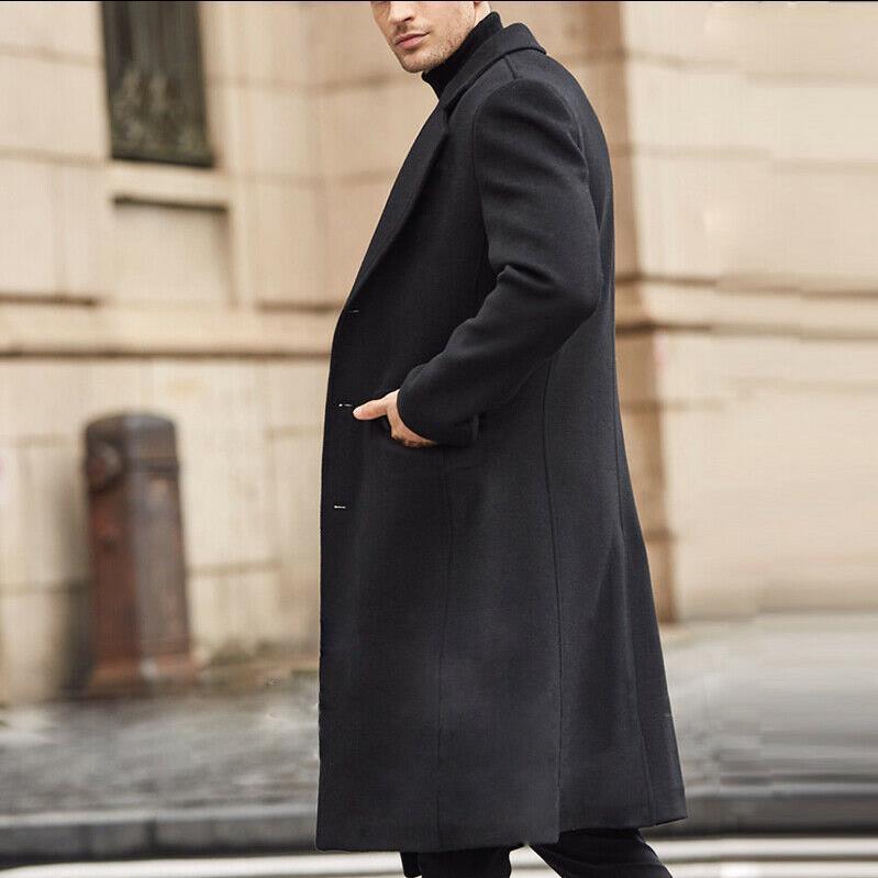 Men's Long Overcoat for Winter-STYLEGOING