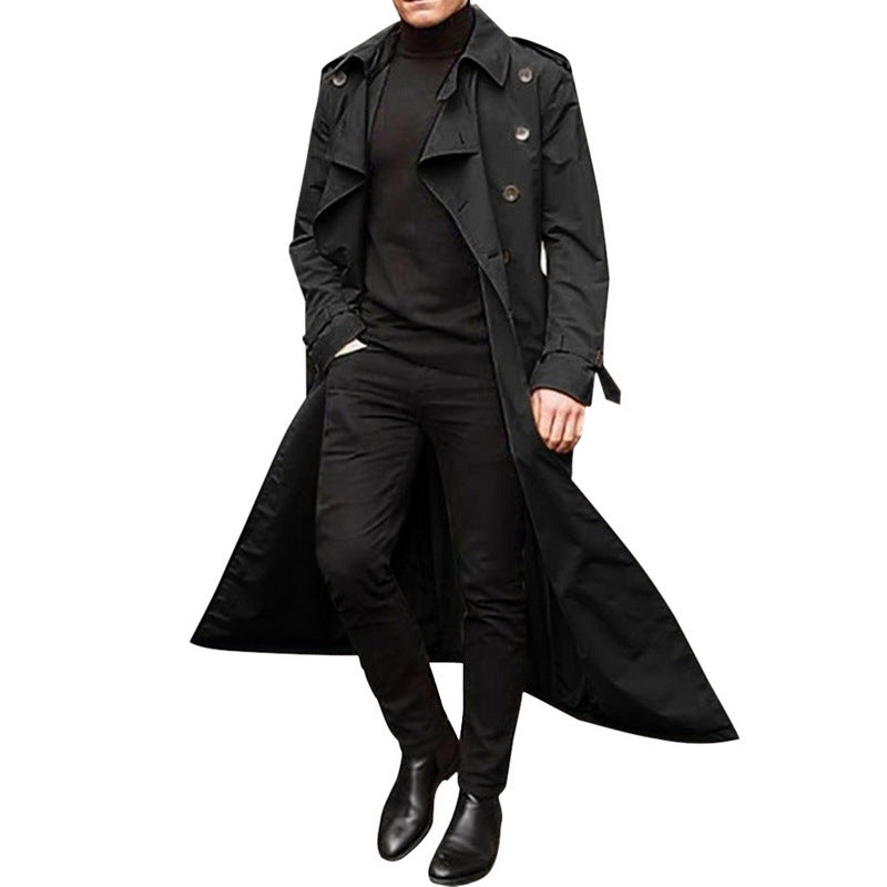 Casual Long Trenchcoat for Men